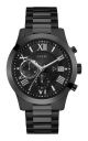 Guess Chronograph Stainless Steel watch with Stainless Steel band in Mens Black/Gunmetal For Him with a 45MM case diameter and model number U0668G5