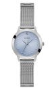 Guess Analog Stainless Steel watch with Stainless Steel/Mesh band in Ladies Blue For Her with a 30MM case diameter and model number U1197L2